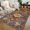 Bohemian Style Area Rug Non Slip Flannel Mandala Carpets for Home Living Room Kitchen Machine Washable Floor Mat Home Decor