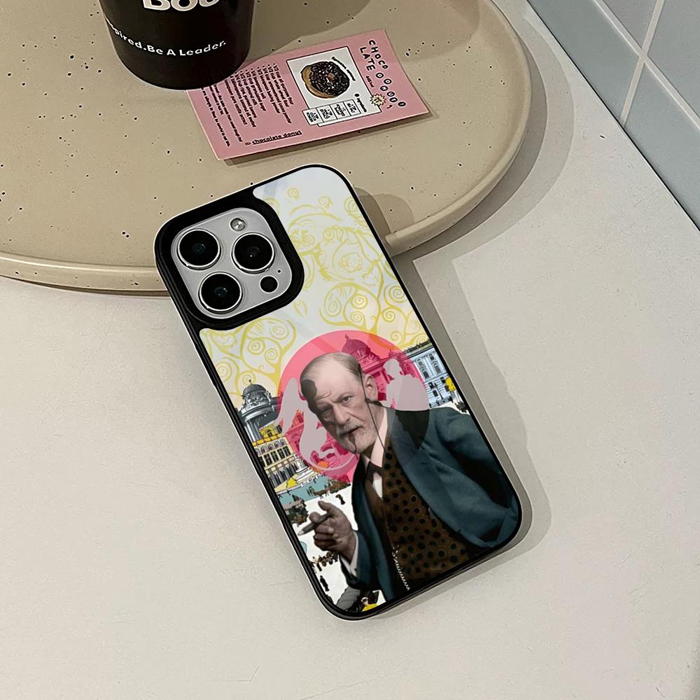 Чехол для телефона Зигмунд Фрейд для Iphone 17 16 15 14 Air 13 12 11 Pro Max Mini Plus Fundas Чехол PC+TPU