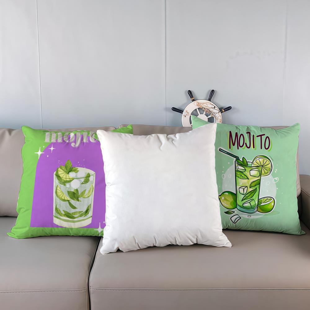 Pillow Case luxurious home office, sofa decorative Multi sized car seat cushions, pillowcases Mojito Cocktail Art