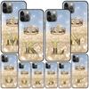 Gold Crown Letters K To T Case for Apple iPhone 11 14 13 15 Plus 12 Pro Max 7 8 XR X XS TPU Black Soft Phone Cover