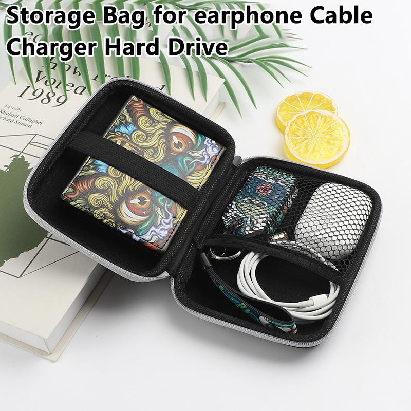Ева Портативная Сумка для Хранения Наушников Сумка-Органайзер для USB-Кабеля для Передачи Данных и Зарядного Устройства Зарядное Устройство Флешка Жесткий Диск Ударопрочный Защитный Чехол