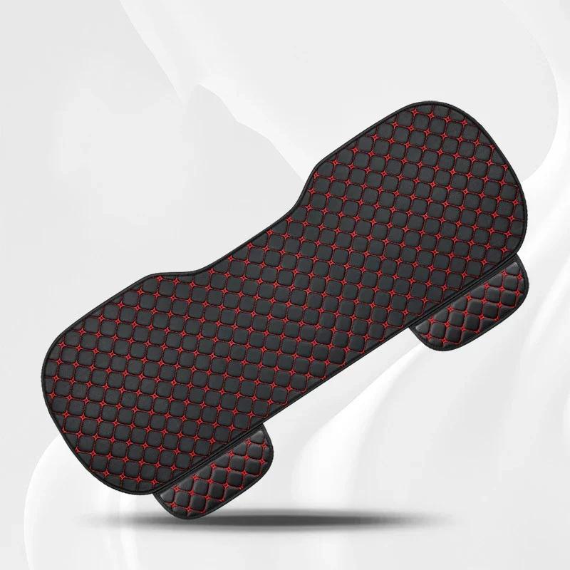 Универсальные кожаные чехлы для автомобильных сидений, комплект из четырех сезонов, защита для передних и задних сидений, подушка для сиденья автомобиля, коврик, аксессуары для салона автомобиля