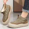 Vintage Baotou New Soft Soled Women's Cotton Shoes with High Top Plush Insulation and Vulcanized Cotton Shoes Plataforma Mujer