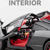 1:24 Senna 720S Sports Car Toy Model Alloy Diecast Light Music Miniature Supercar Doors Opened Models Boys Favourite Gifts Toys