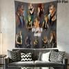 Live Aid Legendary Concert Collage Tapestry Background Cloth Fashion Print Home Decor Wall Covering Decoration Wall Decoration