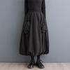High Waist Spring Autumn Casual Loose Long Women Skirt
