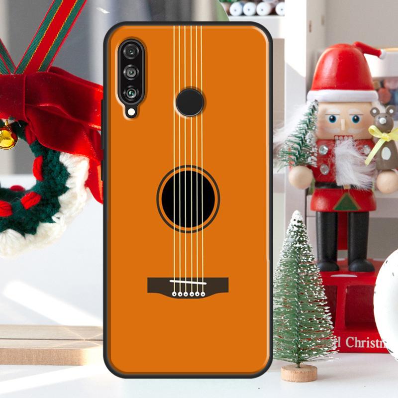 Classic Wood Guitar For Huawei Nova 5T 9 10 SE 7i 8i 11i 12i Y73 Y72 Y61 Y91 Y60 Y70 Y90 P20 P40 P30 Lite Case