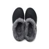 Plus Size 45 Fleece-Lined Thick-Soled Slippers for Couples - Slip-On Clog Shoes with Heel Cover for Men.