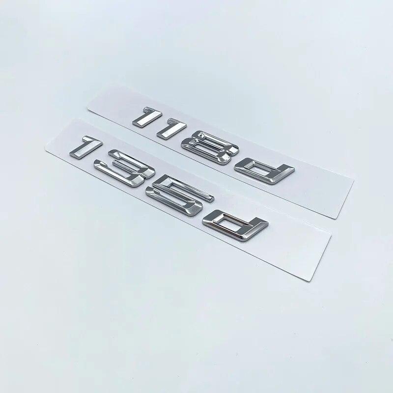 Старые цифры, буквы 116d, 118d, 120d, 125d, 128d, 130d, 135d, 140d, M, верхняя эмблема ABS для BMW 1 серии, табличка на багажник автомобиля, наклейка с логотипом