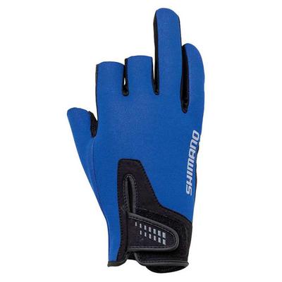 SHIMANO Перчатки Pearl Fit, 5-пальцевый крой, Синие, M, GL-092Q
