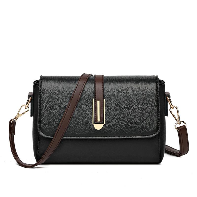Fashion Soft Leather Shoulder Bag Large Capacity Senior Sense Women's Bag Crossbody Small Square Bag
