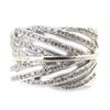 White 'Angel Wings' Silver Ring