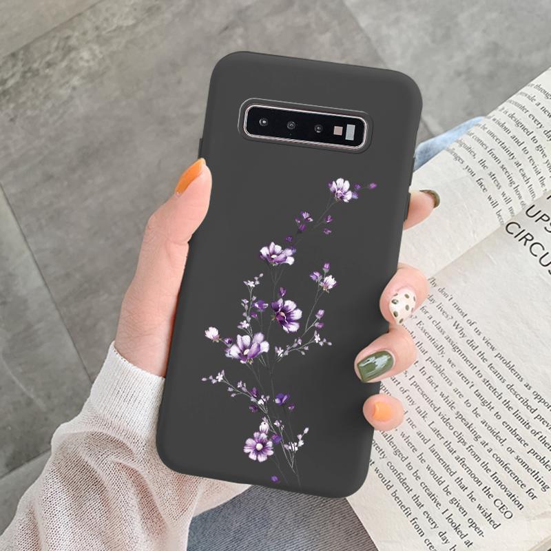 Чехол для Samsung Galaxy S10 Plus S 10 S10E Чехол Цветок Лист Сердце Мягкий Силикон Fundas для Samsung S10 S10e Модный Чехол Оболочка