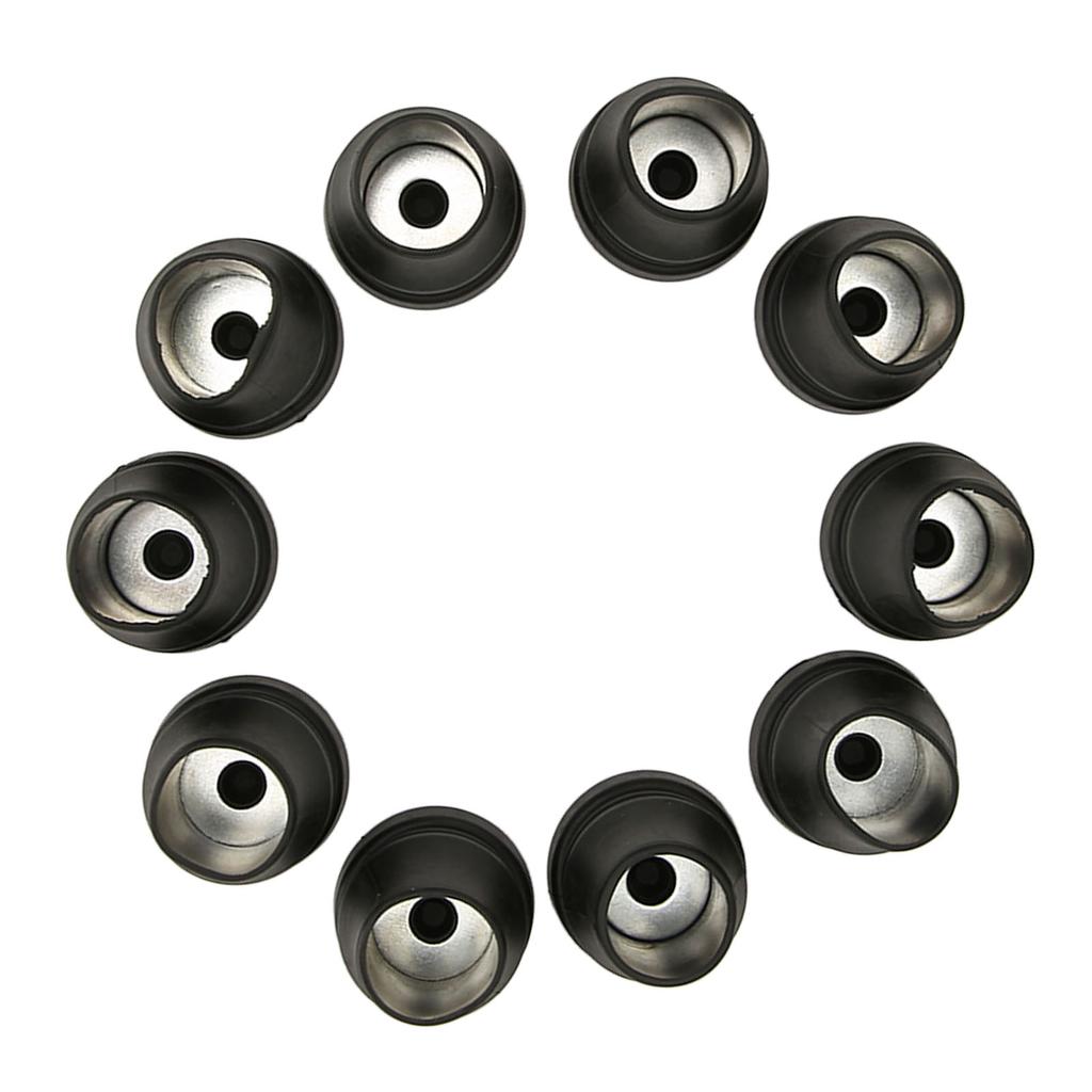 10Pcs Crutch Tips Non Slip PVC Feet Cap Replacement for Walker Toilet Bath Chair 22mm