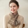 Women's 100% Pure Cashmere Scarf - Autumn Winter Korean Style Knit Neck Warmer, Versatile & Cozy.