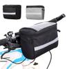 Bike Handlebar Bag Bike Basket Bicycle Front Storage Bag Pouch Insulated, With Reflective Stripe