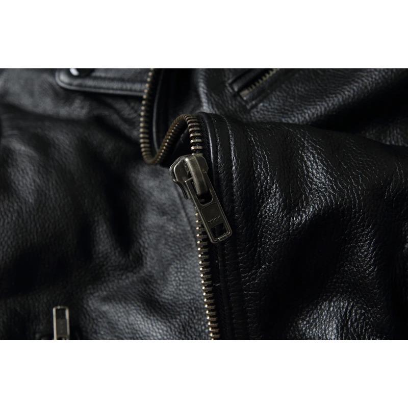 Китайский размер, натуральный жилет из коровьей кожи, поясной жилет для мотоциклистов, мужской байкерский жилет, приталенный крой, куртки из коровьей кожи без рукавов, весна-осень