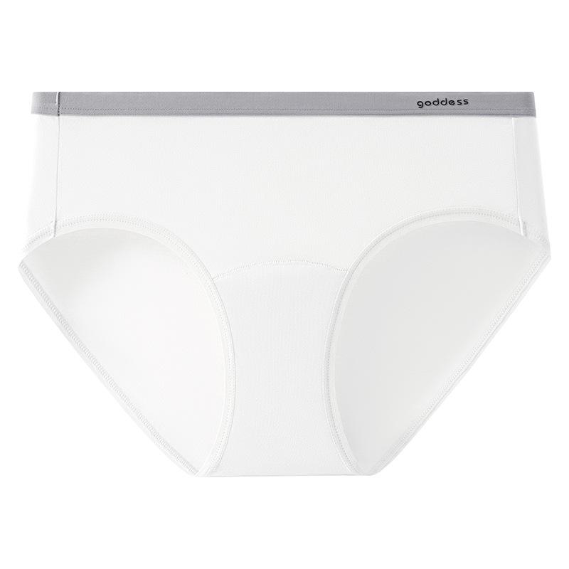 Женские трусы, однотонное дышащее антибактериальное хлопковое нижнее белье со средней талией