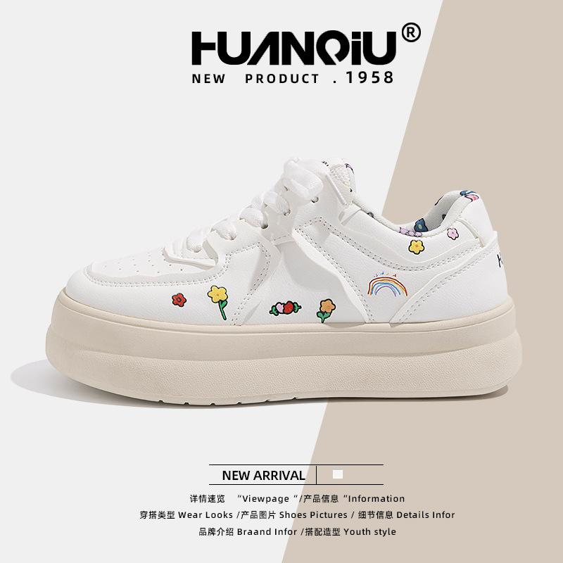 Глобальные ретро туфли на толстой подошве в гонконгском стиле женские 2025 весна новые дышащие повседневные универсальные спортивные туфли ZHQ3157