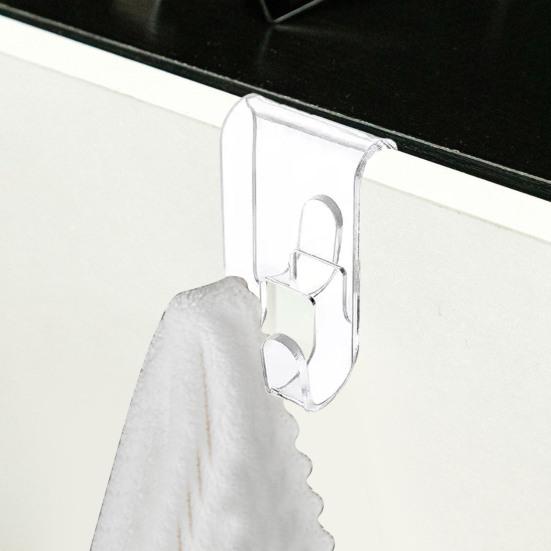 2шт крючки для душевой двери акриловая вешалка для ванной прочная несущая простая установка полотенце