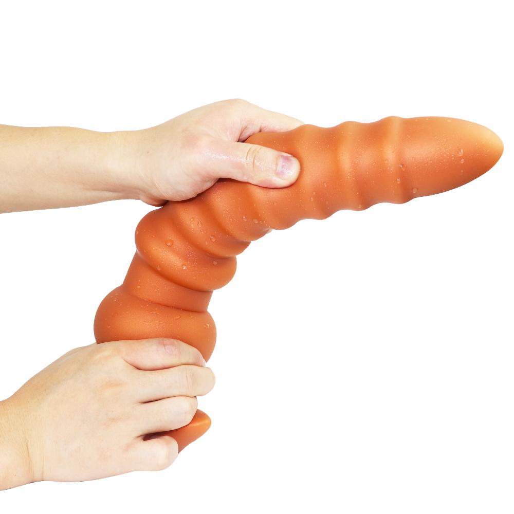Q-shaped radish-shaped soft-core anal development tool of appropriate size for sexual pleasure toys for expanding the anus plug