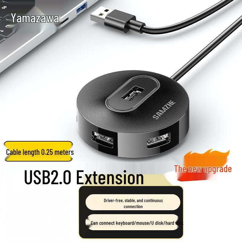 ShanZe 4-Port USB 2.0 Hub Dock with Power Port (Models HB20 and HB21)