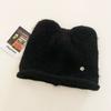 Cute Cat Ear Plush Knit Beanie Hat For Women Autumn Winter Warm