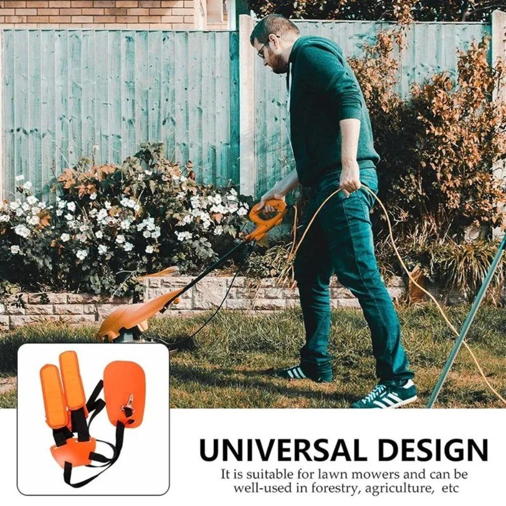 Orange Strimmer Harness Adjustable Trimmer Shoulder Strap Gardening Tool Brush Cutter Strap Garden