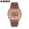 CASIO G-SHOCK GM-S5600BR-5 GM-S5600 Кварцевый металлический безель Простой календарь из нержавеющей бронзы Наручные часы для женщин и мужчин