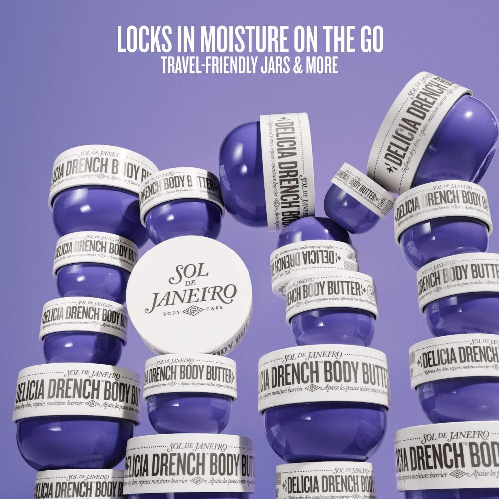 Sol De Janeiro Mini Del Cia Drench  Body Butter 2.5 Oz   75 Ml