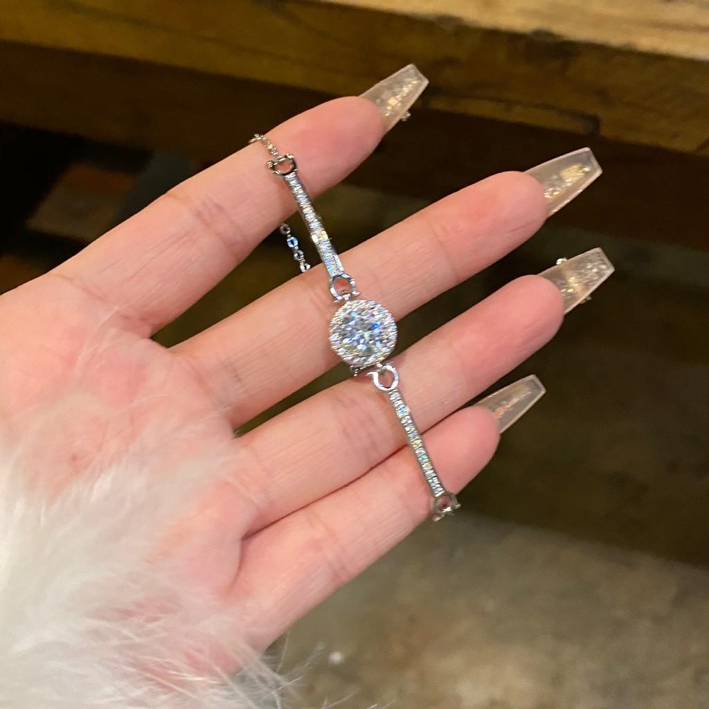 Модный циркониевый цветочный браслет в золотом и серебряном исполнении для женских повседневных и официальных нарядов