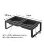 Yamazaki Jitsugyo Pet Food Bowl Stand Set Tall Black Tower 4745 Approx. W29XD15.5XH10cm