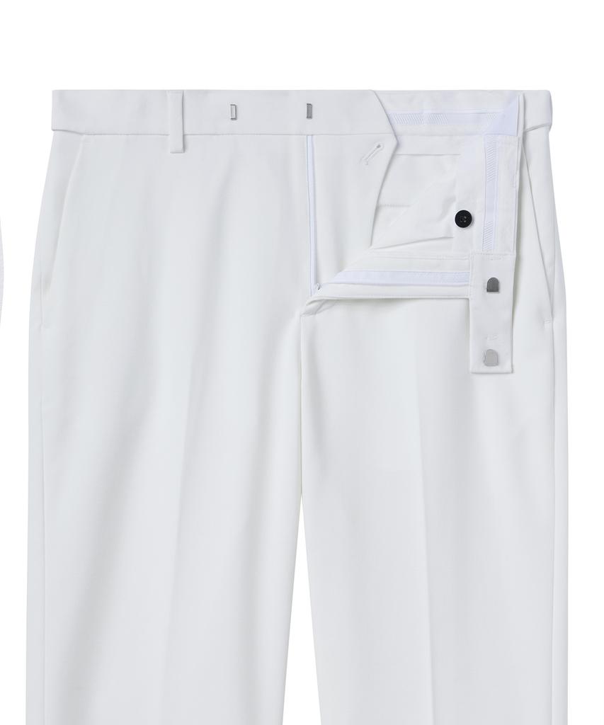 MUSINSA STANDARD Straight Hidden Banding Slacks [White]