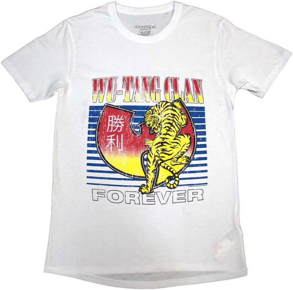 Men's Wu Tang Clan Tiger Slim Fit T-Shirt White