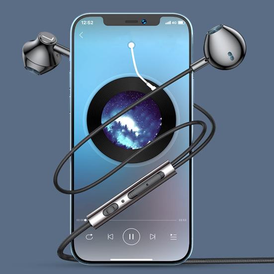 Проводные наушники с микрофоном, двойной штекер 3,5 мм, полувкладыши, шумоподавление, управление линией, запись потоковой передачи в реальном времени, игровые наушники-вкладыши