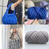 2.5cm Chunky Yarn Super Velvet Bulky Yarn Easy Projects Tube Yarn  Pet Beds