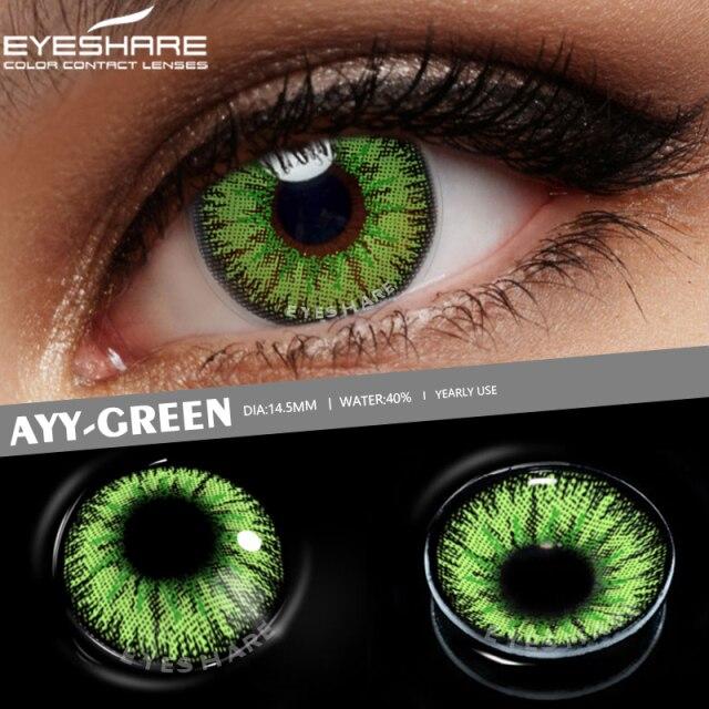 Eyeshare Color Contact Lenses For Eyes Anime Cosplay Colored Lenses Blue Green Halloween Lenses Contact Lens Cosmetic Makeup