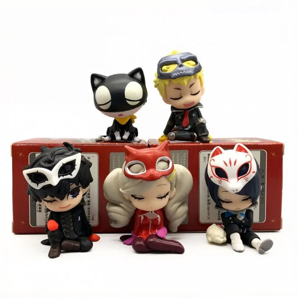Высококачественная Игровая P5 The Royal Слепой Ящик Рэн JOKER Рюдзи SKULL Ан PANTHER Юсукэ FOX МОНА Маленькая Капсульная Фигурка Украшения Подарки