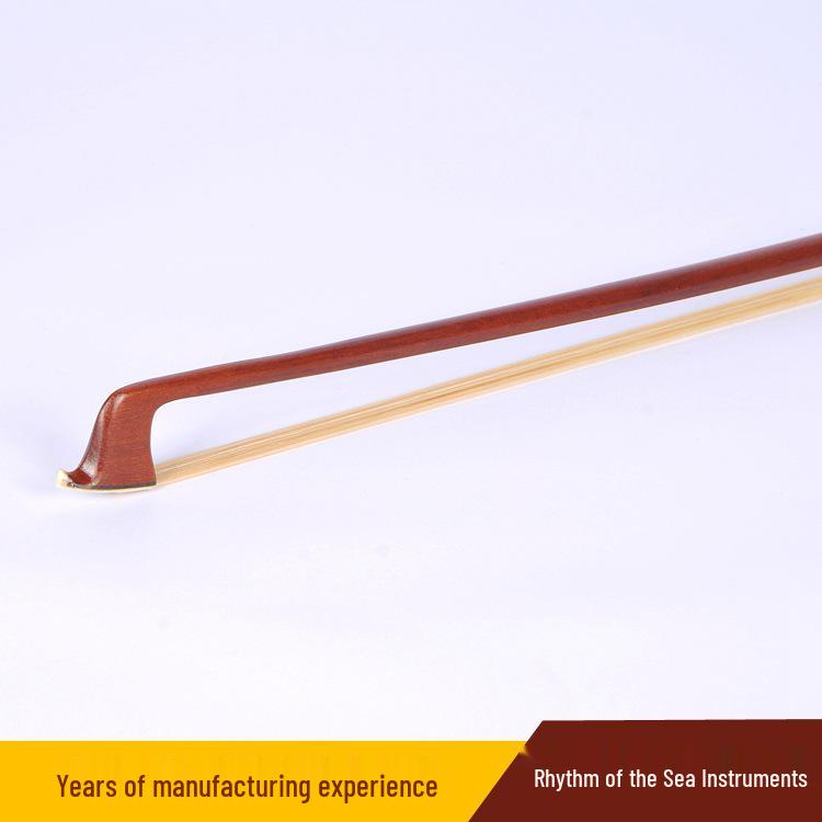 Ручной изготовления западный смычок для скрипки с золотой нитью и круглый из бразильского красного палисандра