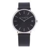 COACH Charles Men's Quartz Watch, Leather, Black and Silver, 14602149