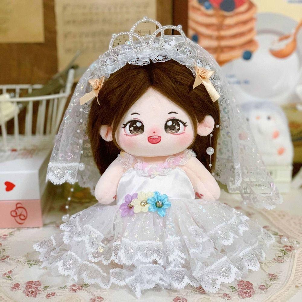 With Cartoon Headband Accessories Doll Lovely Clothes For 20cm Cotton Doll/EXO Idol Dolls