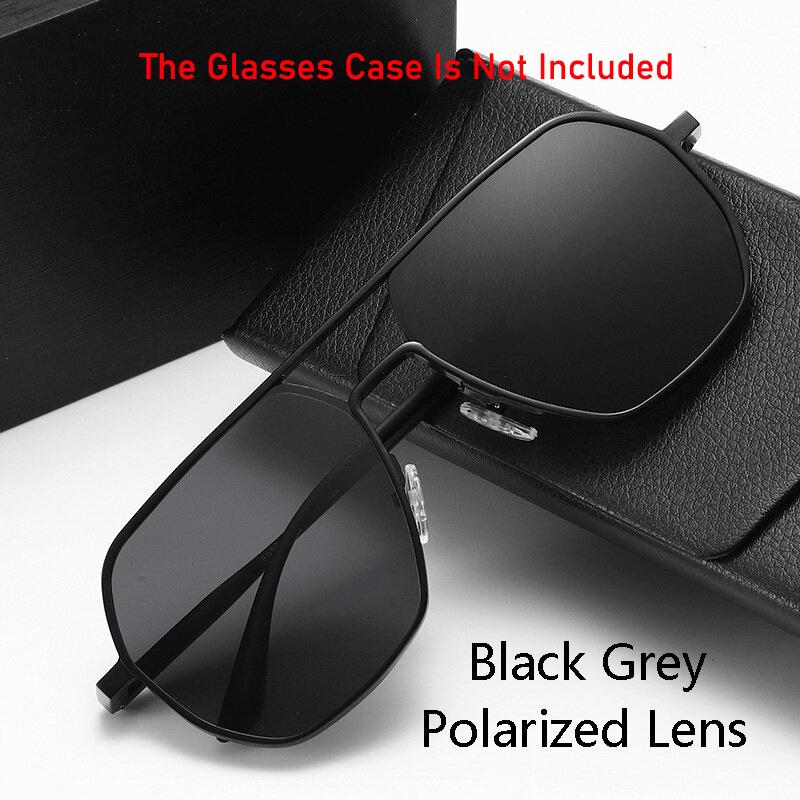 Металлические фотохромные солнцезащитные очки для мужчин и женщин, модные поляризованные солнцезащитные очки, стильные хамелеоновые антибликовые очки для вождения UV400