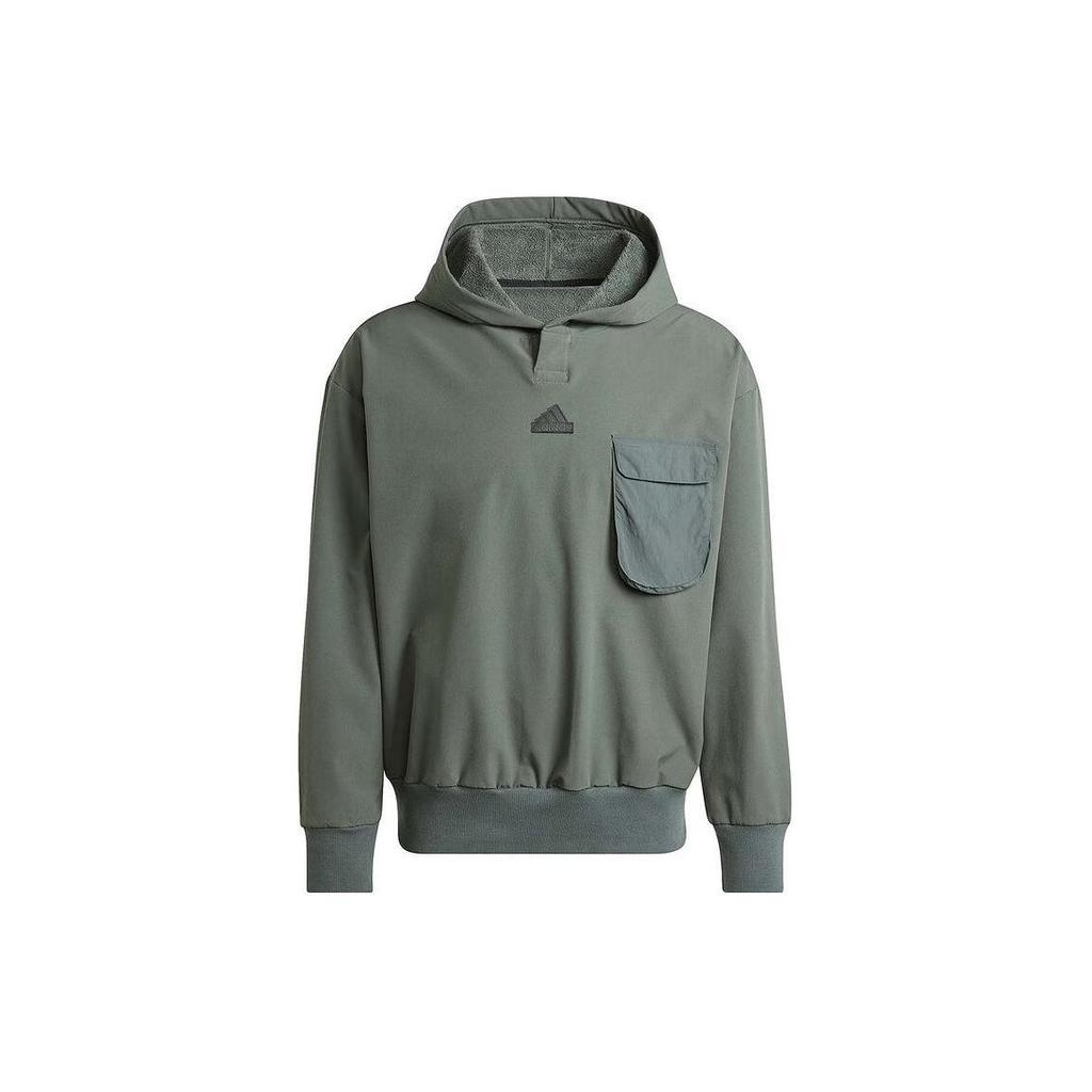 adidas Толстовка мужская серо-зеленая IR5182