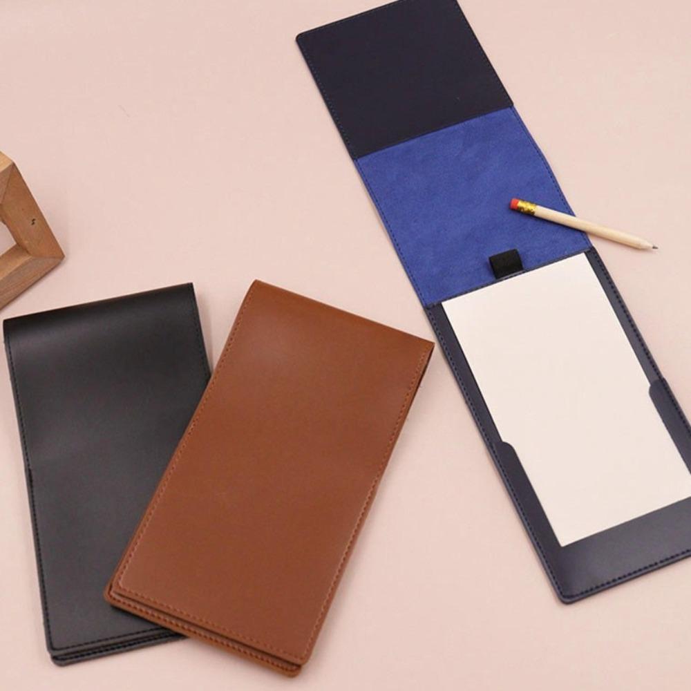 PU Leather Yardage Book Lightweight Score Notebook Golf Scorecard Holder Golf Training