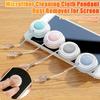 4 Pcs Phone Screen Cleaner with Portable Lanyard Fingerprint Eraser for Camera Lens Touch Glasses Cleaner Balls Screen Cleaning Ball Eyeglass Brush