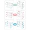 3/4 Layers Stainless Steel Shoe Rack Storage Cabinet Shelf Holder Home Organizer