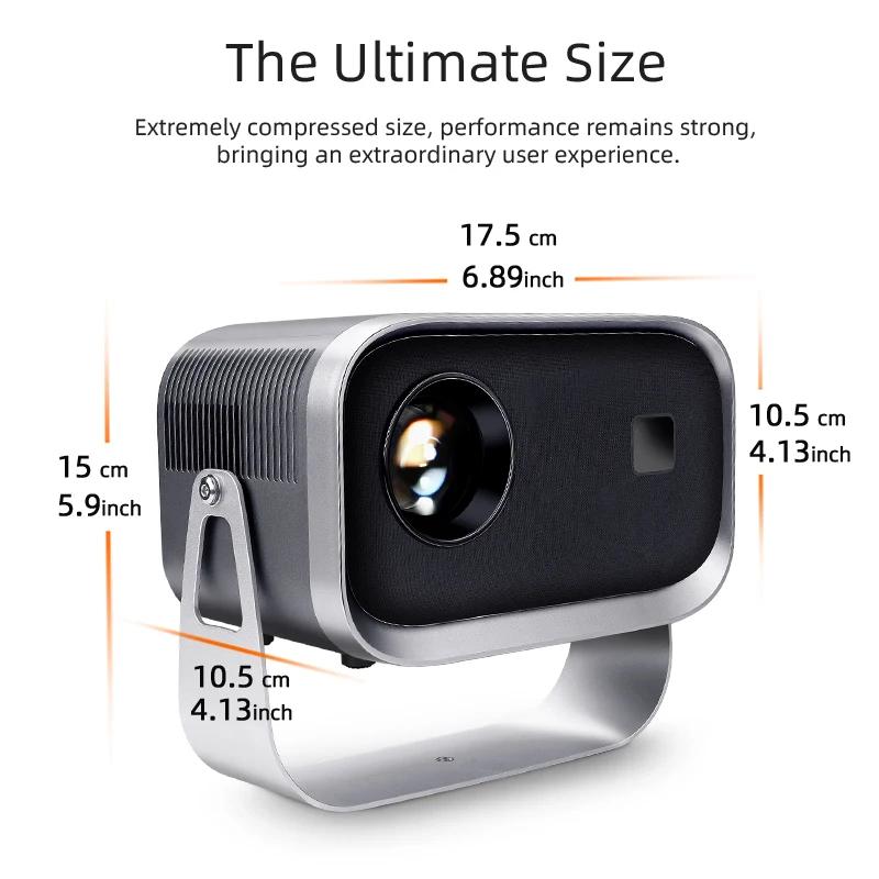 AUN A003 Портативный мини-проектор Wi-Fi Sync Android IOS Full HD 1080P 4k Moive Cinema Домашний кинотеатр LED 3D VideoProjector Cinema