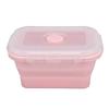 2PCS Collapsible Design Lunch Storage Container Silicone Airtight Kitchen Organizer  For Picnics