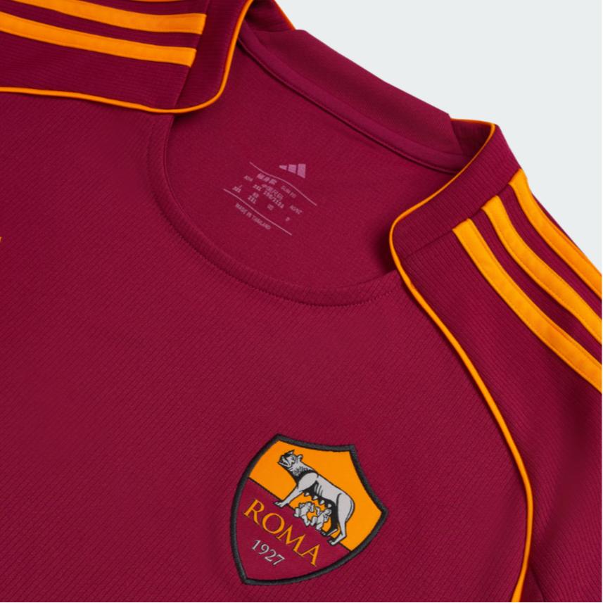 adidas Aeroready Ss25 Домашняя футболка ФК Рома Модная Удобная Мягкая Версия для болельщиков Мужская футболка JP4184