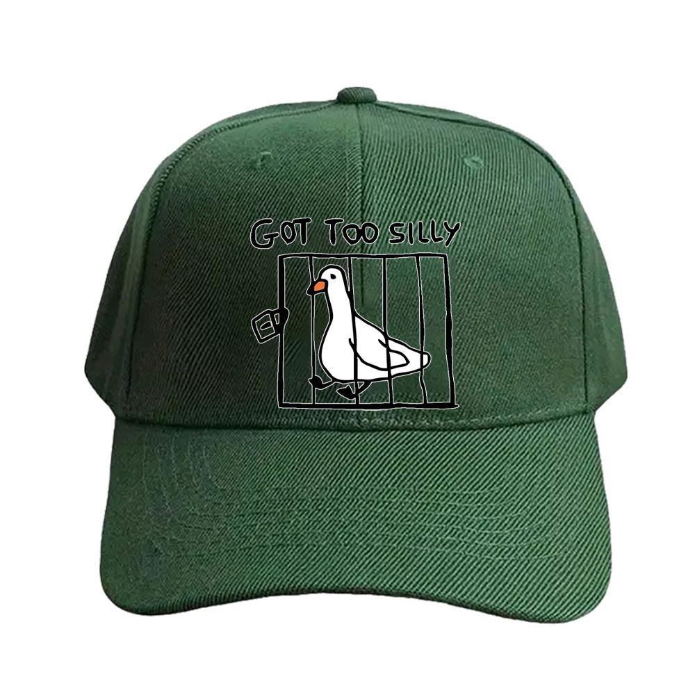 Got Too Silly Caps Summer Adult Baseball Cap Adjustable with Curved Brim Duckbill Hat Protection Sun Hats